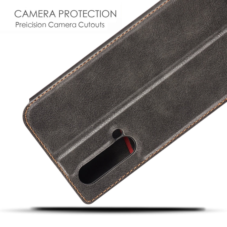 Retro Simple Ultra-thin Magnetic Leather Case with Holder & Card Slots & Lanyard for Huawei Nova 5 / Nova 5 Pro