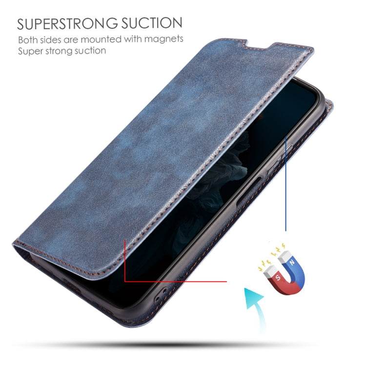 Retro Simple Ultra-thin Magnetic Leather Case with Holder & Card Slots & Lanyard for Huawei Nova 5 / Nova 5 Pro