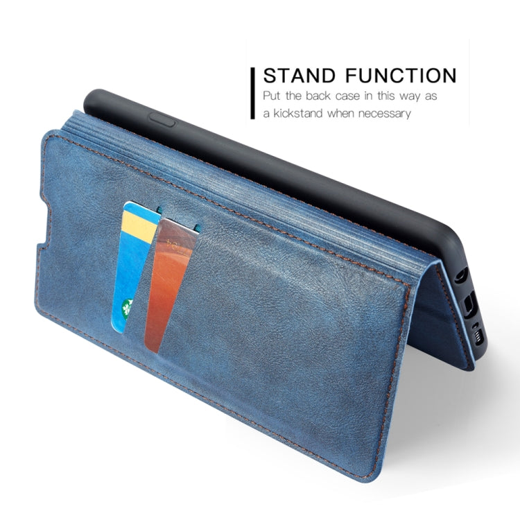Retro Simple Ultra-thin Magnetic Leather Case with Holder & Card Slots & Lanyard for Huawei Nova 5 / Nova 5 Pro