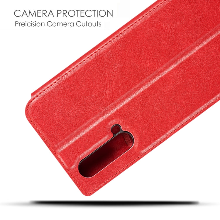 Retro Simple Ultra-thin Magnetic Leather Case with Holder & Card Slots & Lanyard for Huawei Nova 5 / Nova 5 Pro