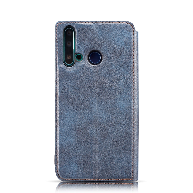 Retro Simple Ultra-thin Magnetic Leather Case with Holder & Card Slots & Lanyard for Huawei Nova 5i / P20 Lite (2019)