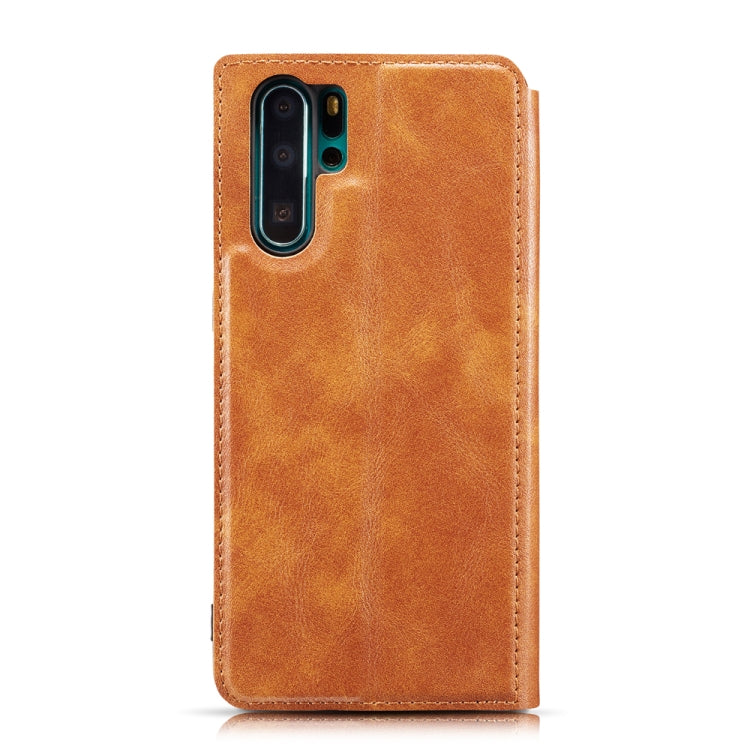 Retro Simple Ultra-thin Magnetic Leather Case with Holder & Card Slots & Lanyard for Galaxy Note 10+