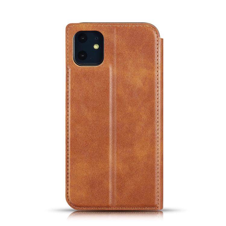 Retro Simple Ultra-thin Magnetic Leather Case with Holder & Card Slots & Lanyard for iPhone 11 Pro