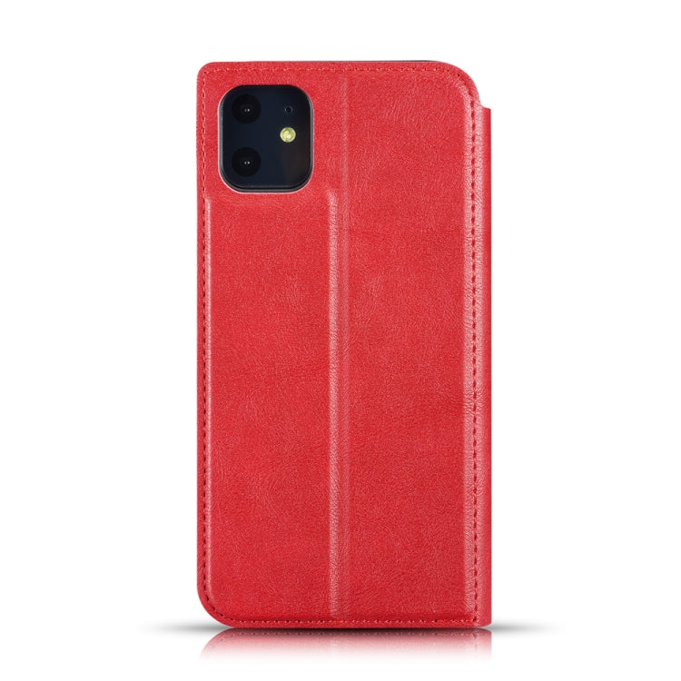 Retro Simple Ultra-thin Magnetic Leather Case with Holder & Card Slots & Lanyard for iPhone 11 Pro