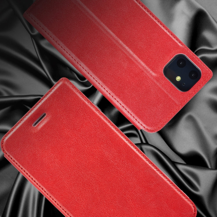 Retro Simple Ultra-thin Magnetic Leather Case with Holder & Card Slots & Lanyard for iPhone 11 Pro