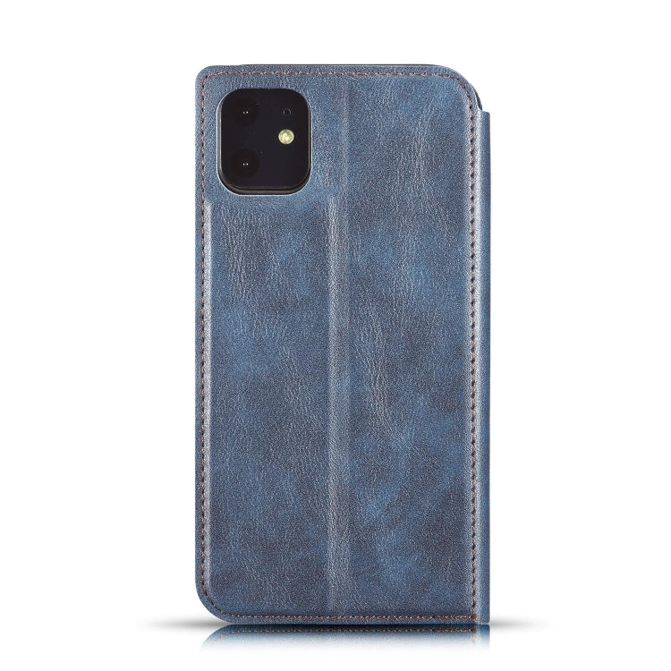 Retro Simple Ultra-thin Magnetic Leather Case with Holder & Card Slots & Lanyard for iPhone 11