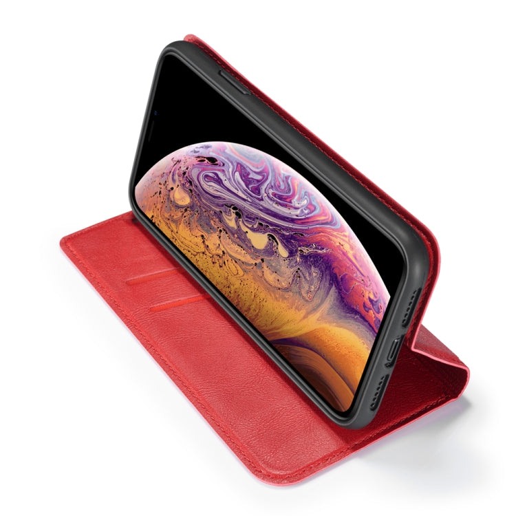 Retro Simple Ultra-thin Magnetic Leather Case with Holder & Card Slots & Lanyard for iPhone 11 Pro Max