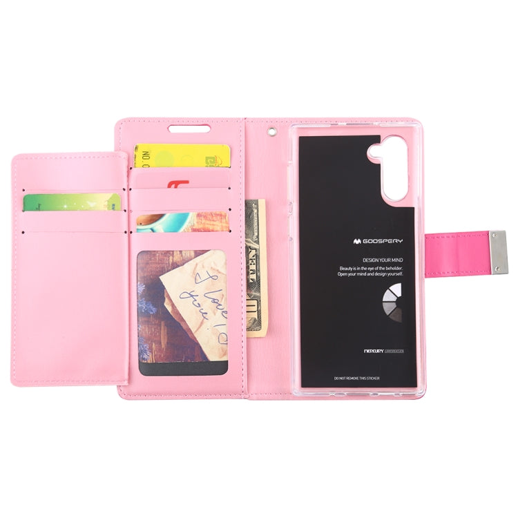 GOOSPERY RICH DIARY  PU + TPU Crazy Horse Texture Horizontal Flip Leather Case with Card Slots & Wallet for Galaxy Note 10