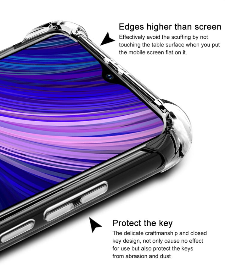 IMAK All-inclusive Shockproof Airbag TPU Case with Screen Protector For HTC Desire 19+