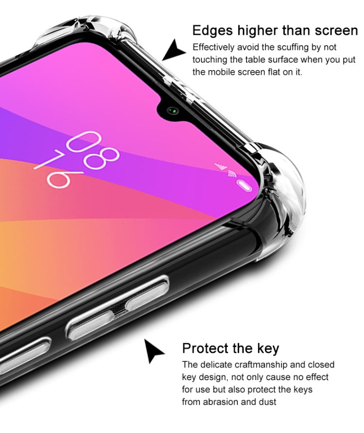 IMAK All-inclusive Shockproof Airbag TPU Case with Screen Protector For Xiaomi Mi CC9e & Mi A3