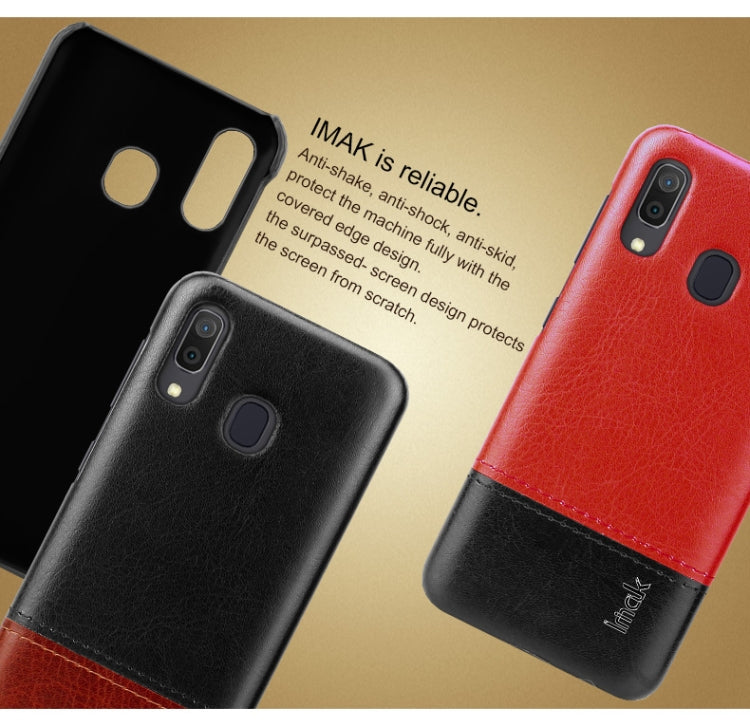 IMAK Ruiyi Series Concise Slim PU + PC Protective Case For Galaxy A20 & A30