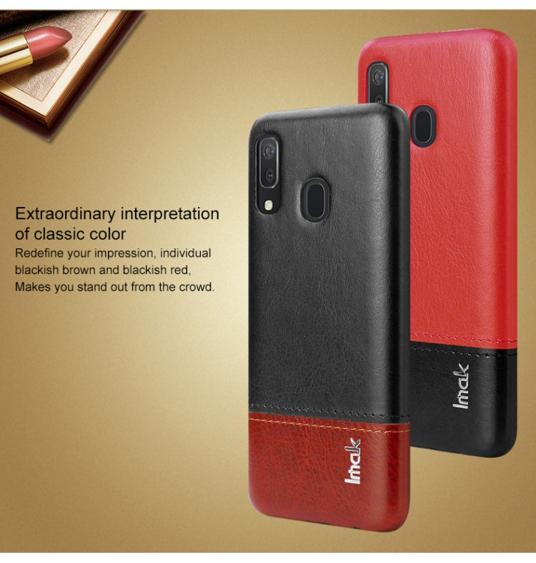 IMAK Ruiyi Series Concise Slim PU + PC Protective Case For Galaxy A20 & A30