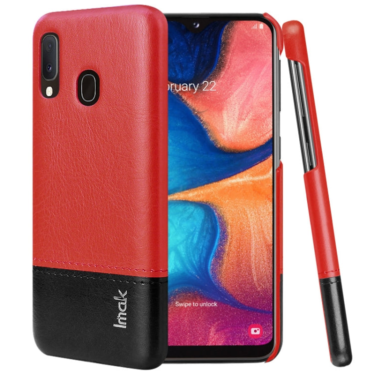 IMAK Ruiyi Series Concise Slim PU + PC Protective Case For Galaxy A20e