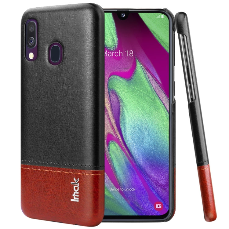 IMAK Ruiyi Series Concise Slim PU + PC Protective Case For Galaxy A40