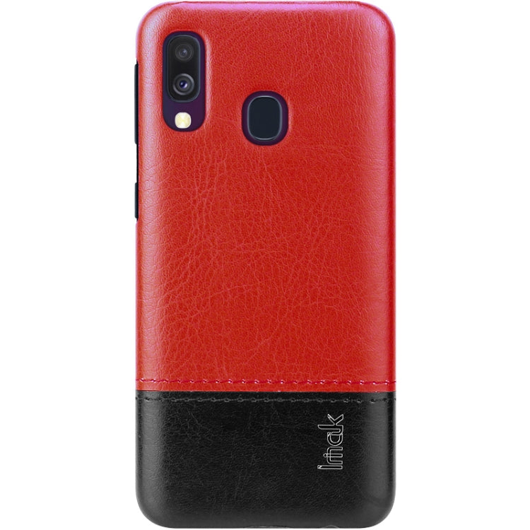 IMAK Ruiyi Series Concise Slim PU + PC Protective Case For Galaxy A40