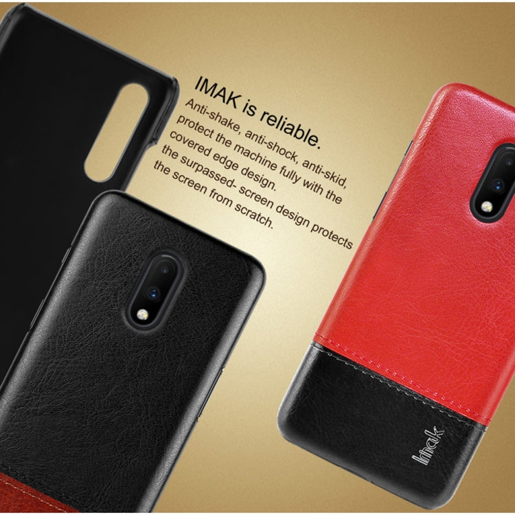 IMAK Ruiyi Series Concise Slim PU + PC Protective Case For OnePlus 7