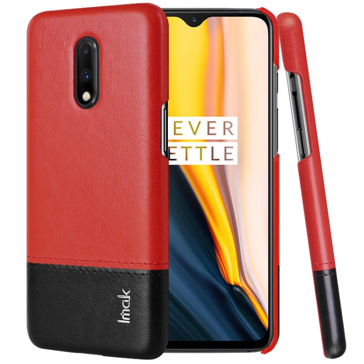 IMAK Ruiyi Series Concise Slim PU + PC Protective Case For OnePlus 7