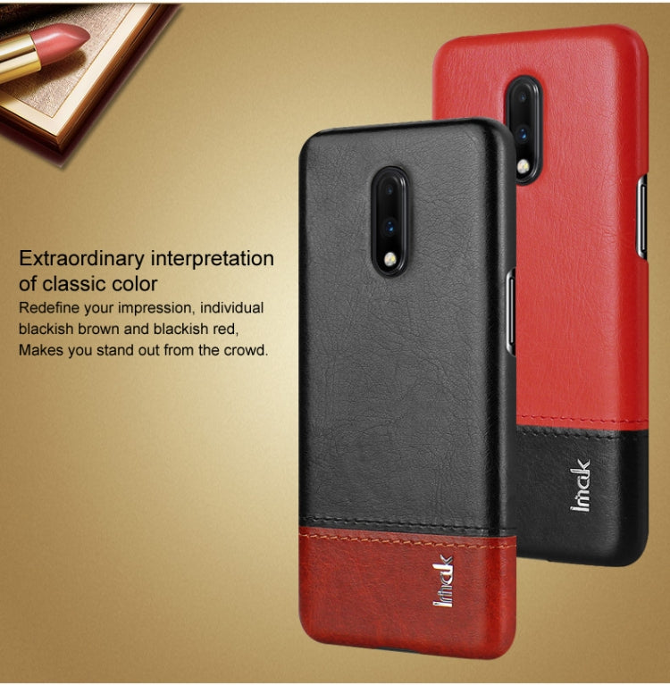 IMAK Ruiyi Series Concise Slim PU + PC Protective Case For OnePlus 7