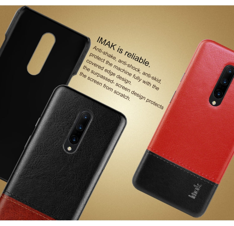 IMAK Ruiyi Series Concise Slim PU + PC Protective Case For OnePlus 7 Pro