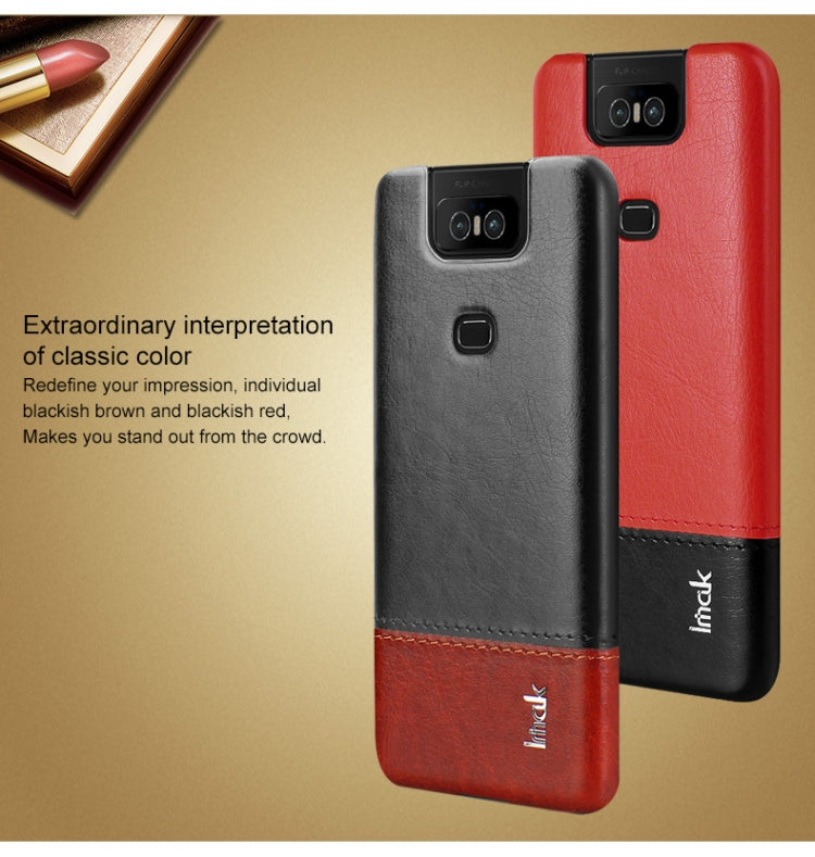 IMAK Ruiyi Series Concise Slim PU + PC Protective Case For Asus Zenfone 6 ZS630KL