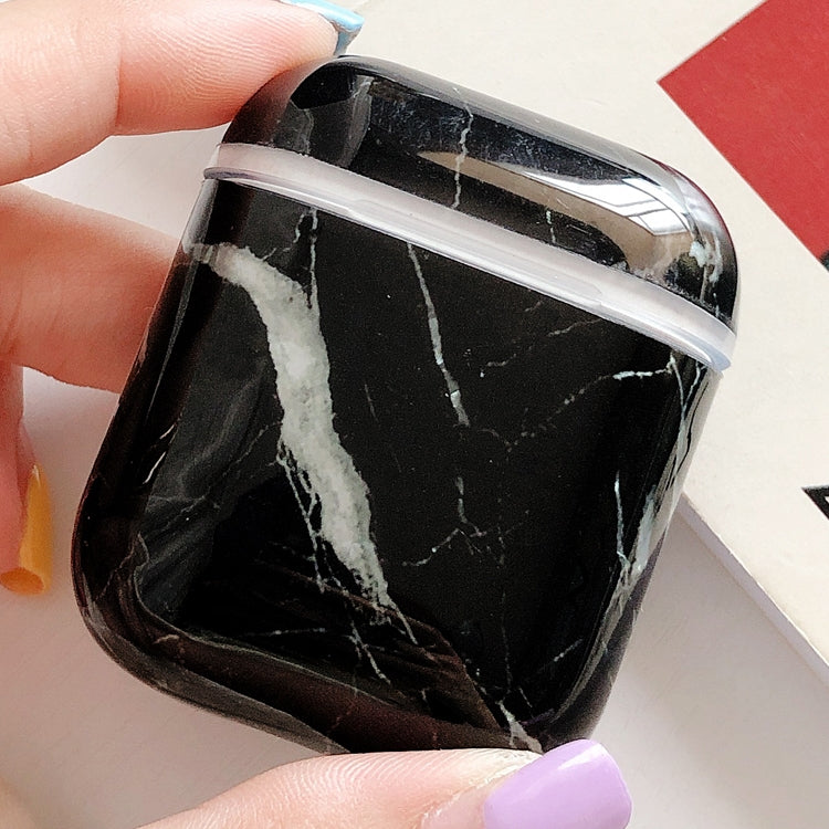Marble Pattern Earphones Shockproof Protective Case for Apple AirPods 1 / 2