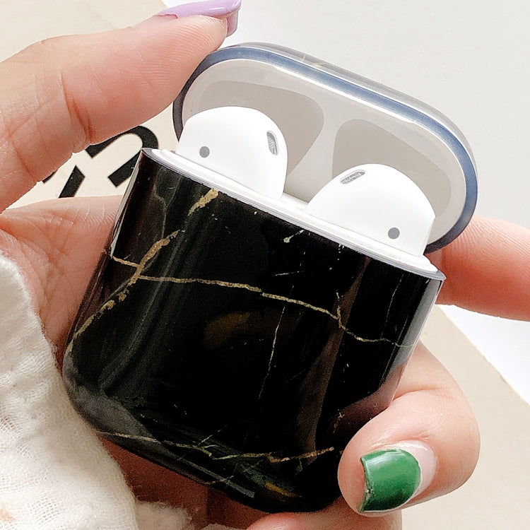 Marble Pattern Earphones Shockproof Protective Case for Apple AirPods 1 / 2