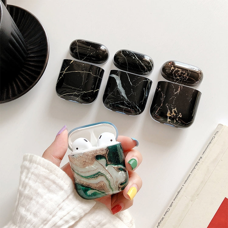Marble Pattern Earphones Shockproof Protective Case for Apple AirPods 1 / 2