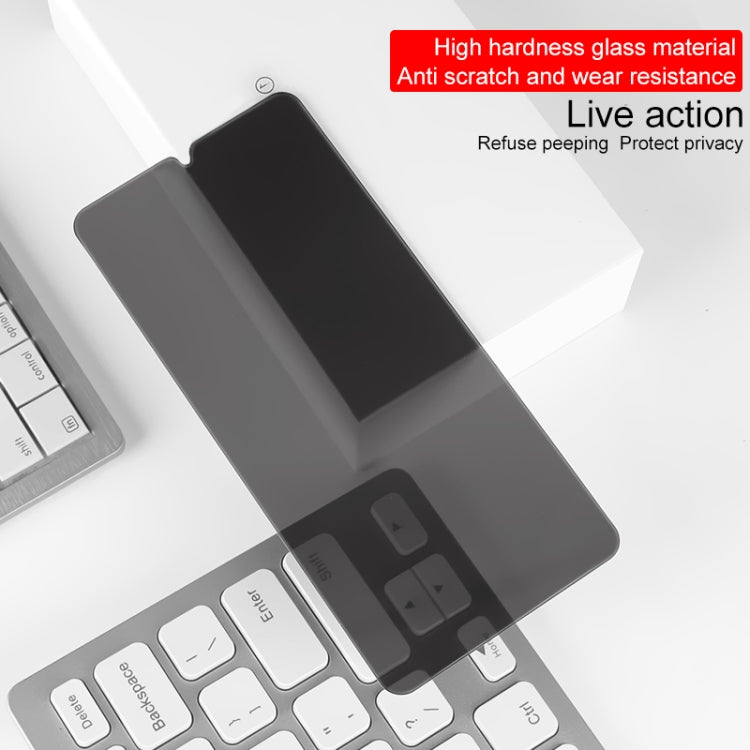 IMAK 9H Surface Hardness Anti-spy Tempered Glass Film For OnePlus 7