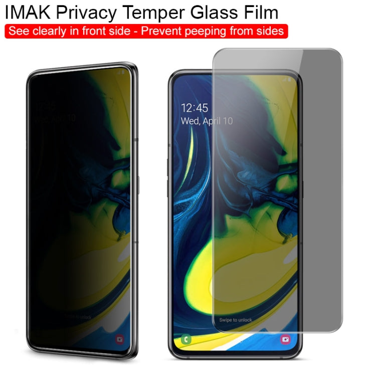 IMAK 9H Surface Hardness Anti-spy Tempered Glass Film Galaxy A80