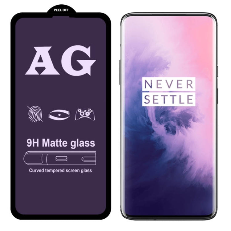 AG Matte Anti Blue Light Full Cover Tempered Glass For OnePlus 6