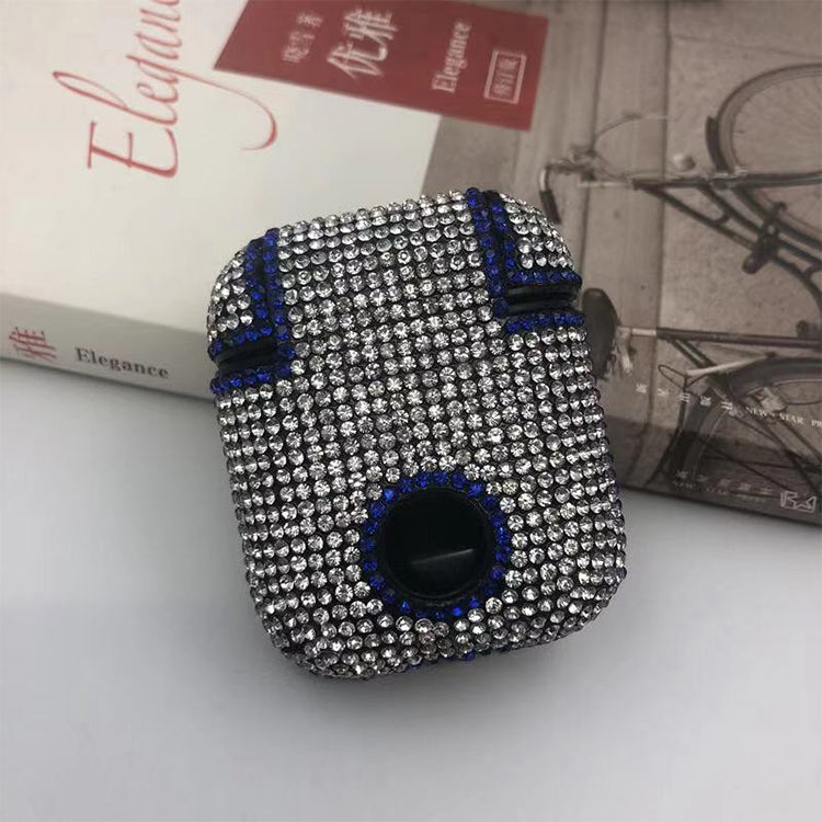 Love Pattern Diamonds Glitter Earphones Shockproof Protective Case for Apple AirPods 1 / 2