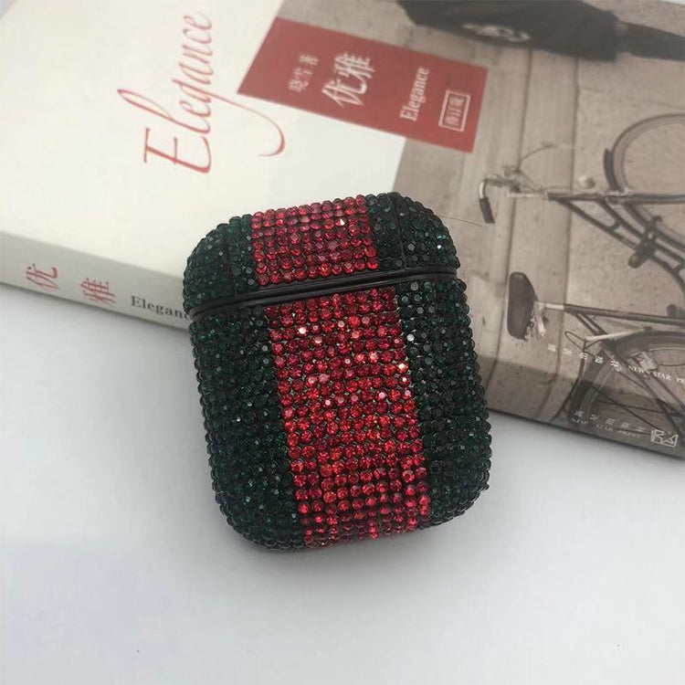 Diamonds Glitter Earphones Shockproof Protective Case for Apple AirPods 1 / 2