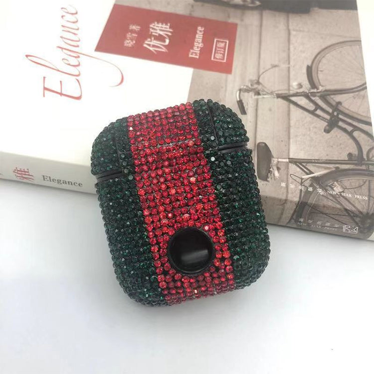 Diamonds Glitter Earphones Shockproof Protective Case for Apple AirPods 1 / 2