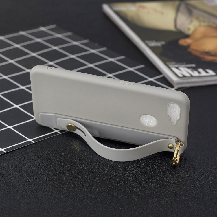 Shockproof Solid Color TPU Case with Wristband For OPPO F9