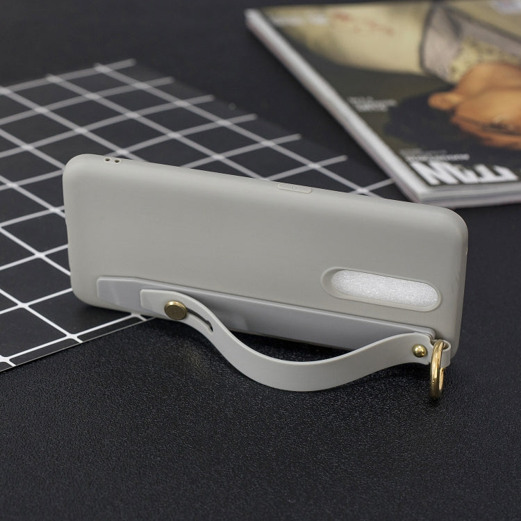 Shockproof Solid Color TPU Case with Wristband For OPPO F11