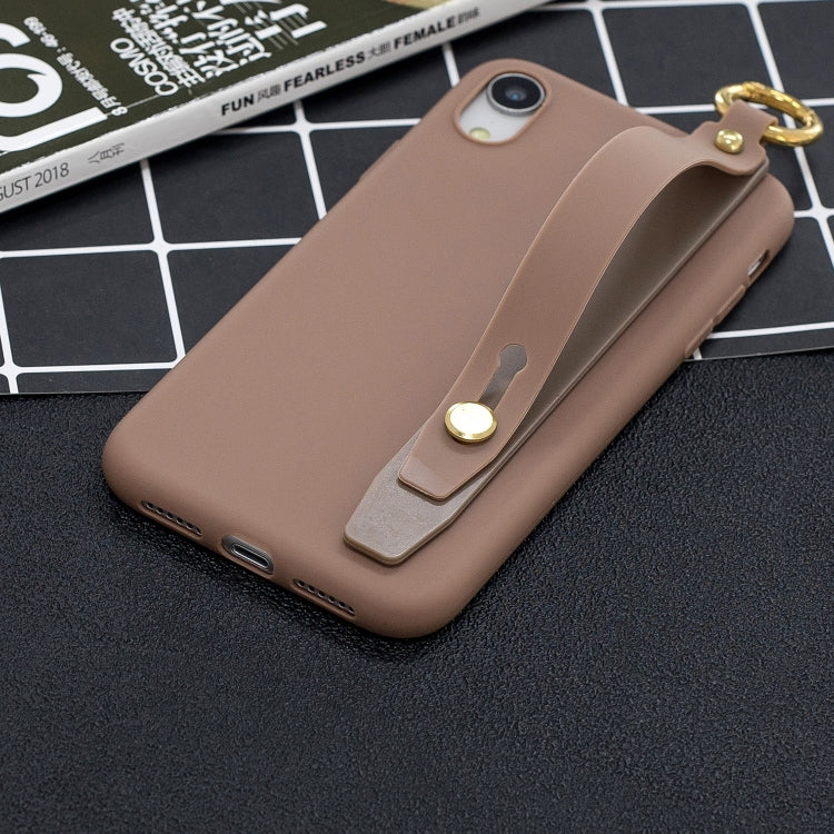 Shockproof Solid Color TPU Case with Wristband For OPPO F11 Pro
