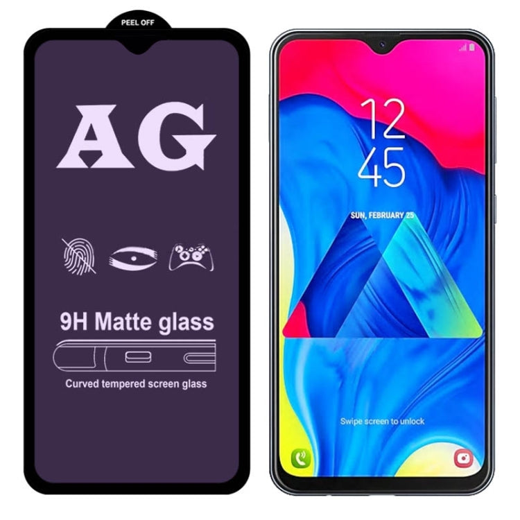 AG Matte Anti Blue Light Full Cover Tempered Glass For Galaxy M20