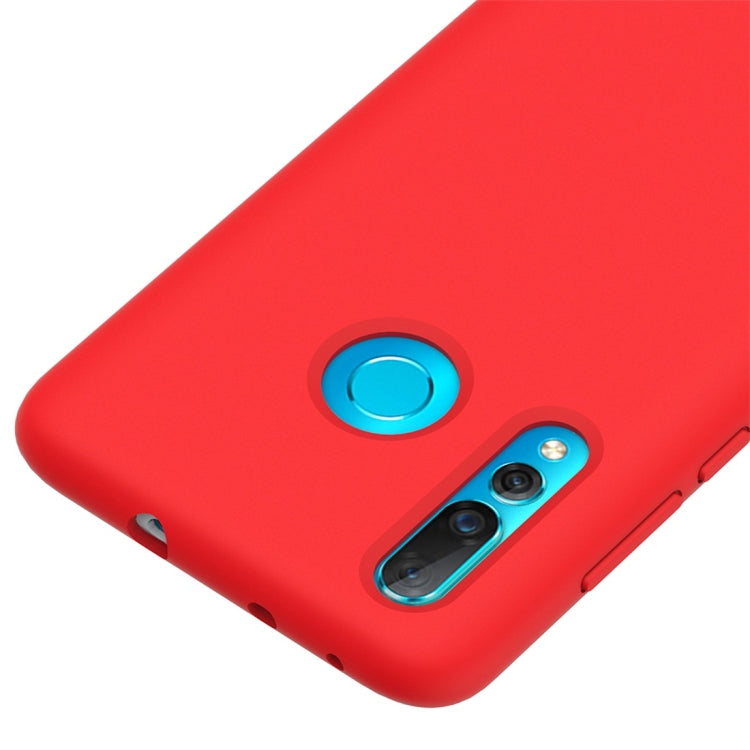 Solid Color Liquid Silicone Dropproof Protective Case for Huawei Nova 4
