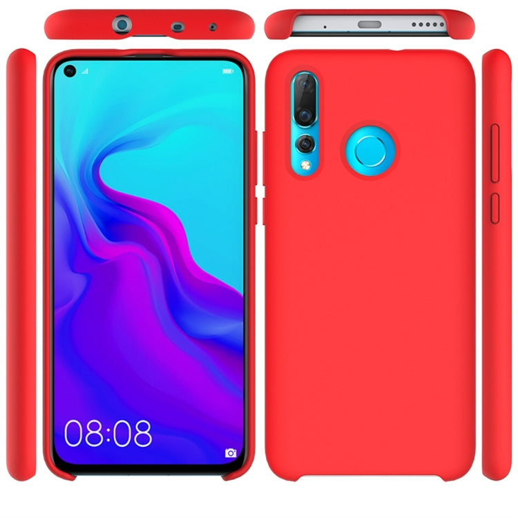 Solid Color Liquid Silicone Dropproof Protective Case for Huawei Nova 4