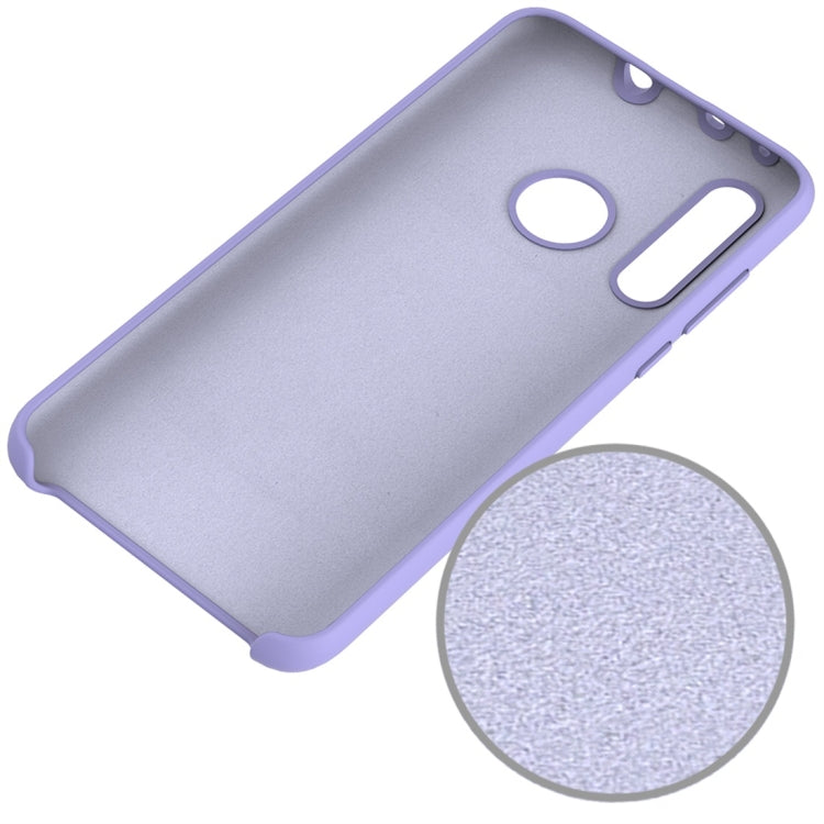 Solid Color Liquid Silicone Dropproof Protective Case for Huawei Nova 4