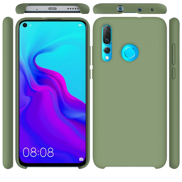 Solid Color Liquid Silicone Dropproof Protective Case for Huawei Nova 4