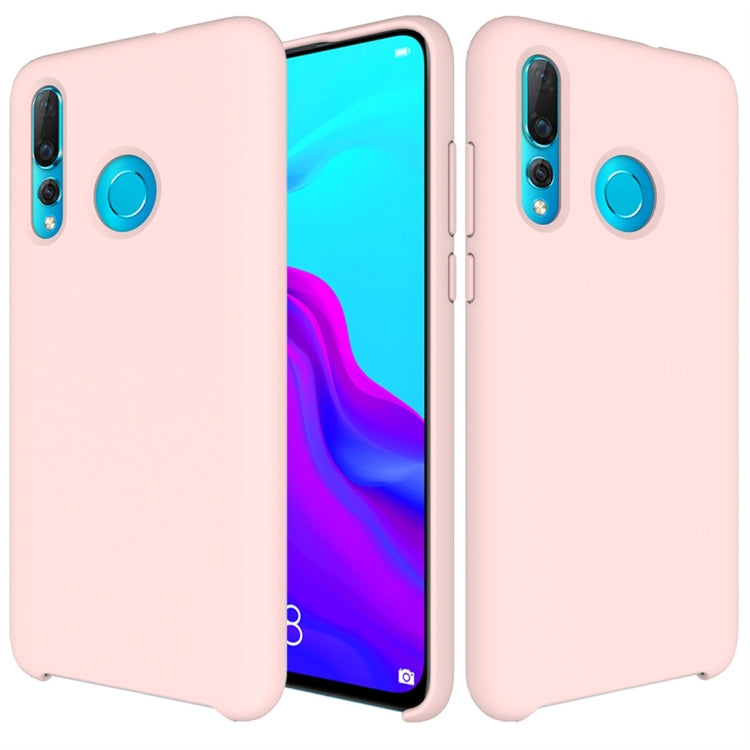 Solid Color Liquid Silicone Dropproof Protective Case for Huawei Nova 4