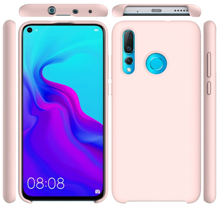 Solid Color Liquid Silicone Dropproof Protective Case for Huawei Nova 4
