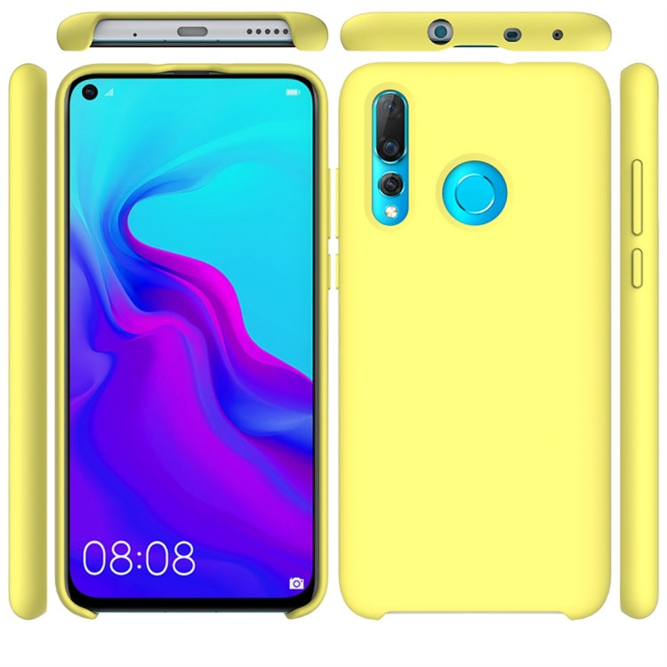 Solid Color Liquid Silicone Dropproof Protective Case for Huawei Nova 4