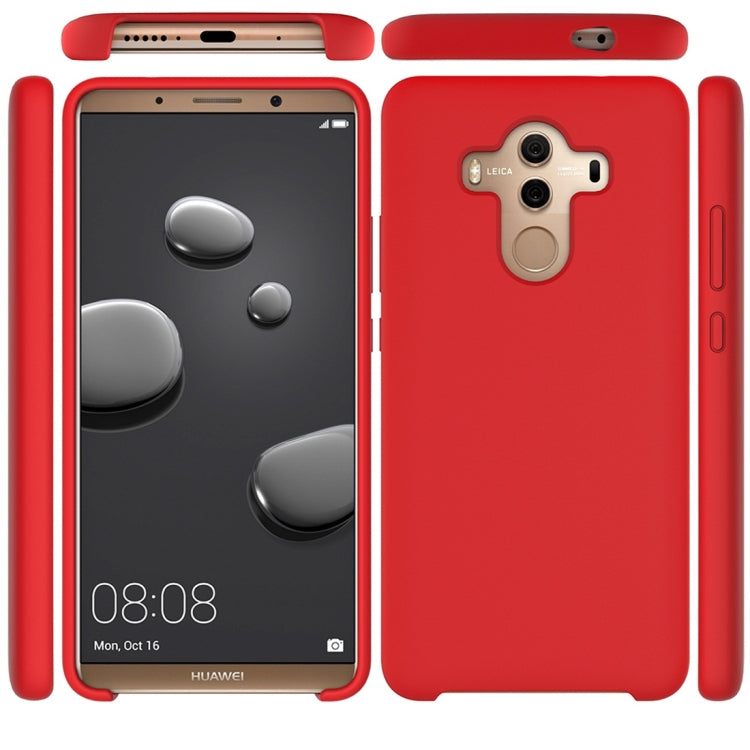 Solid Color Liquid Silicone Dropproof Protective Case for Huawei Mate 10 Pro