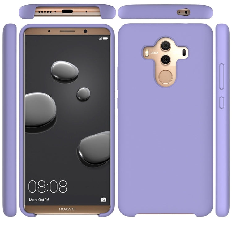 Solid Color Liquid Silicone Dropproof Protective Case for Huawei Mate 10 Pro
