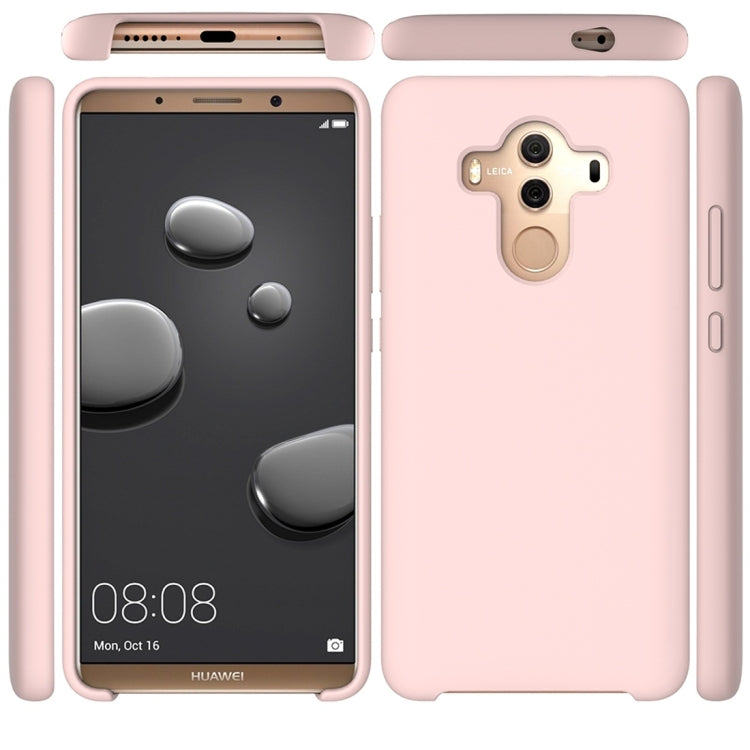Solid Color Liquid Silicone Dropproof Protective Case for Huawei Mate 10 Pro
