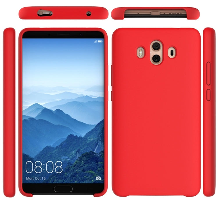 Solid Color Liquid Silicone Dropproof Protective Case for Huawei Mate 10