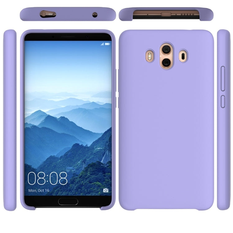 Solid Color Liquid Silicone Dropproof Protective Case for Huawei Mate 10