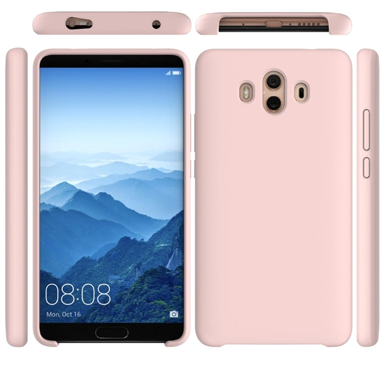 Solid Color Liquid Silicone Dropproof Protective Case for Huawei Mate 10